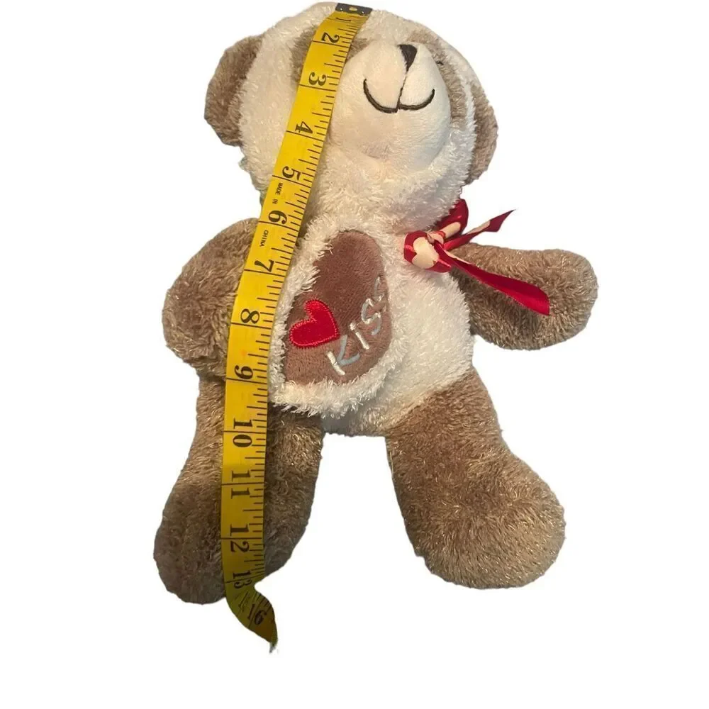 Dan Dee Multicolor Collectors Choice Valentines Teddy Bear with Kiss Heart 18